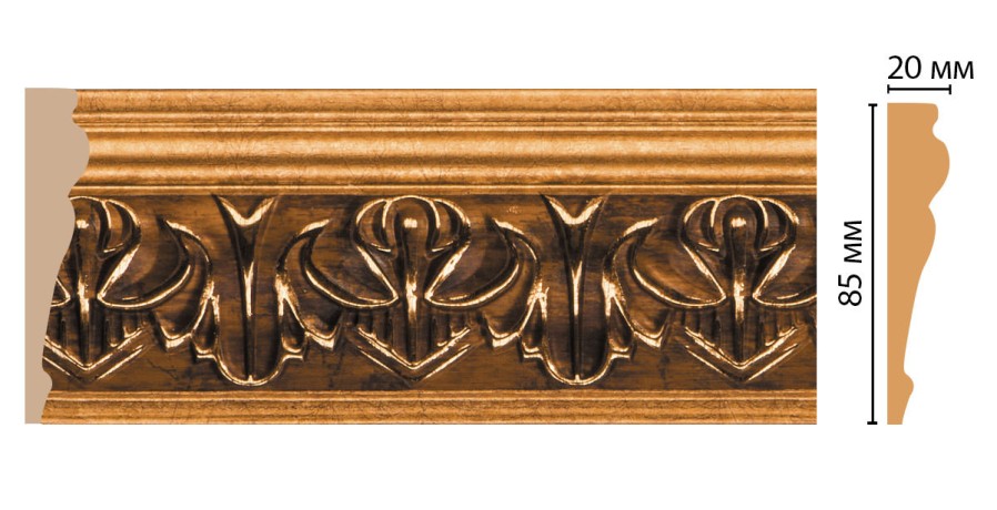 Молдинг DECOMASTER 152B-1223 (85*20*2400мм)