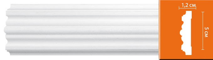 Молдинг гладкий DECOMASTER 97615 (50*12*2400мм)