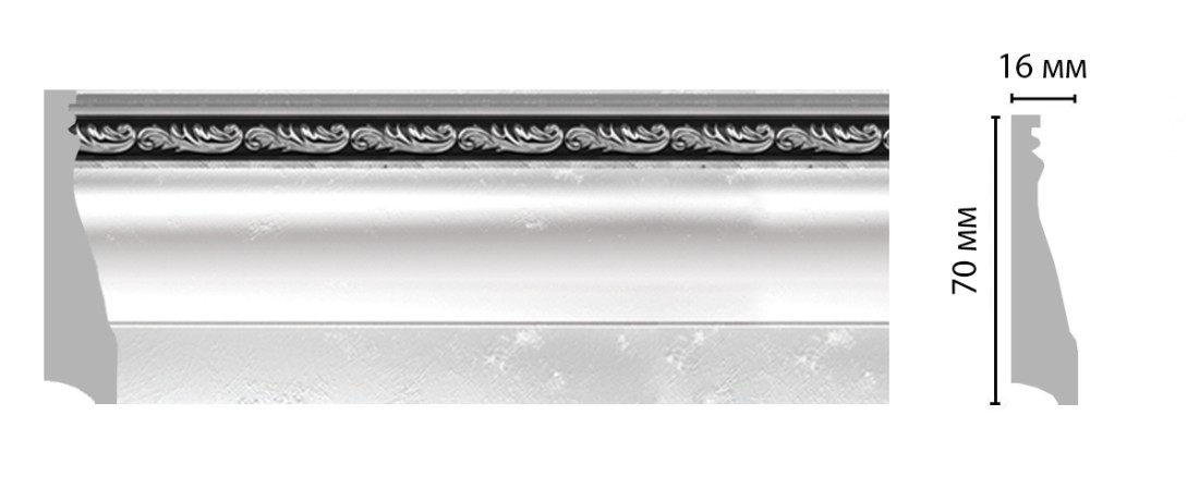 Плинтус напольный DECOMASTER 193-63 ШК/20 (70*16*2400мм)