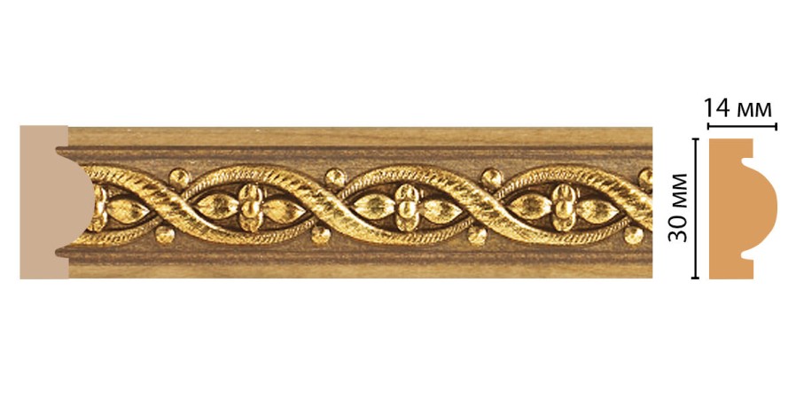 Молдинг DECOMASTER 157-4 ДМ (30*13*2400 мм)