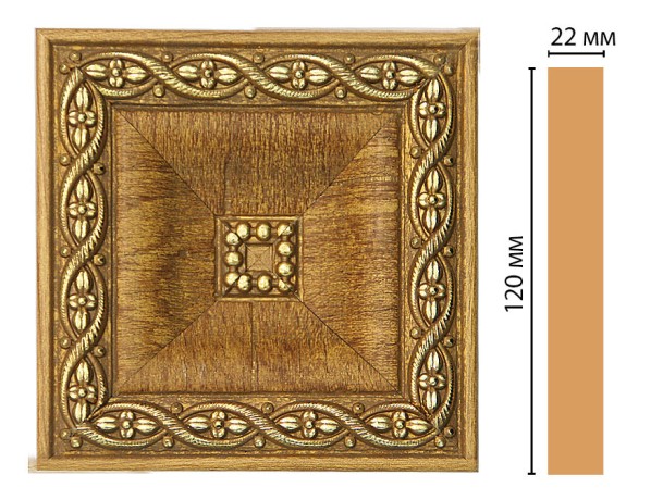 Вставка цветная DECOMASTER D208-4 (120*120*22мм)