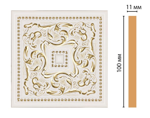 Вставка цветная DECOMASTER 156-2-54 (100*100*11мм)